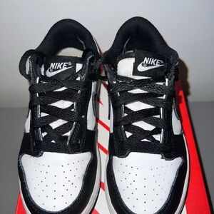 Nike Kids' Dunk Low Black White Sneakers